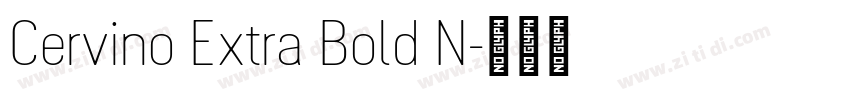 Cervino Extra Bold N字体转换